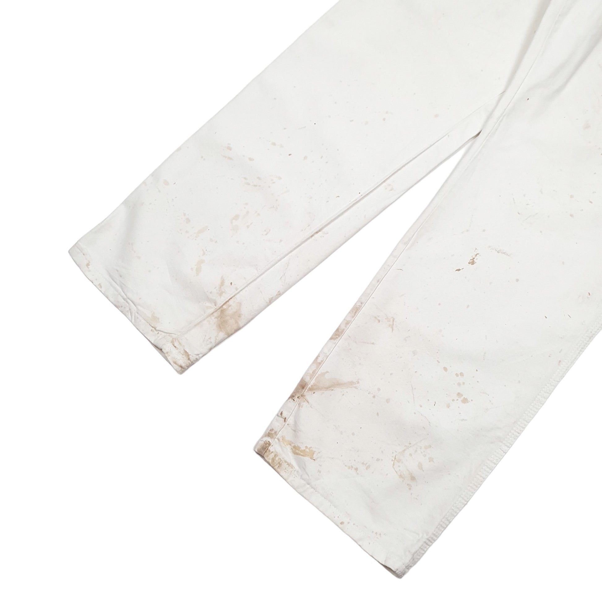 Mens White Dickies  Carpenter Trousers