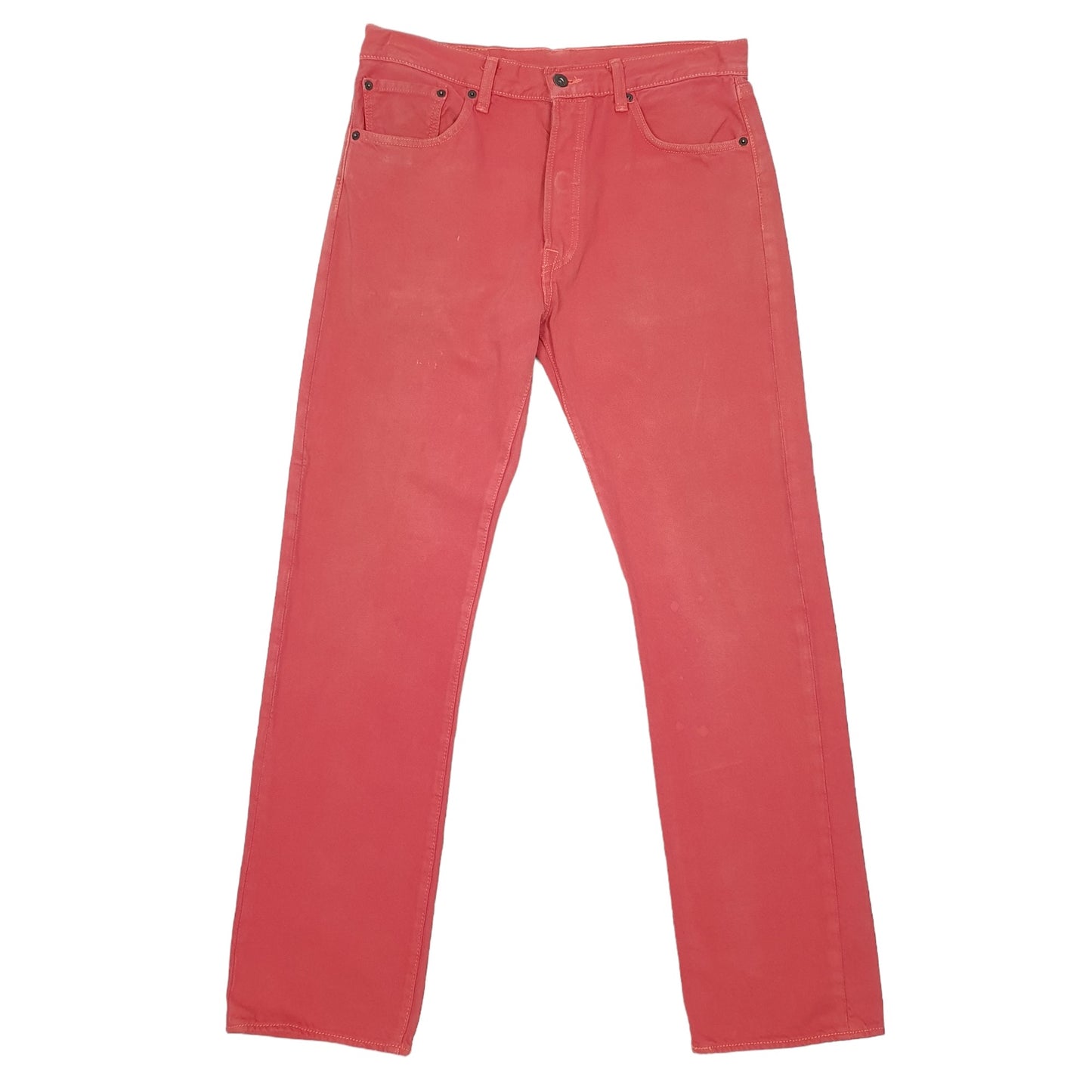 Mens Red Levis  501 JeansW33 L32