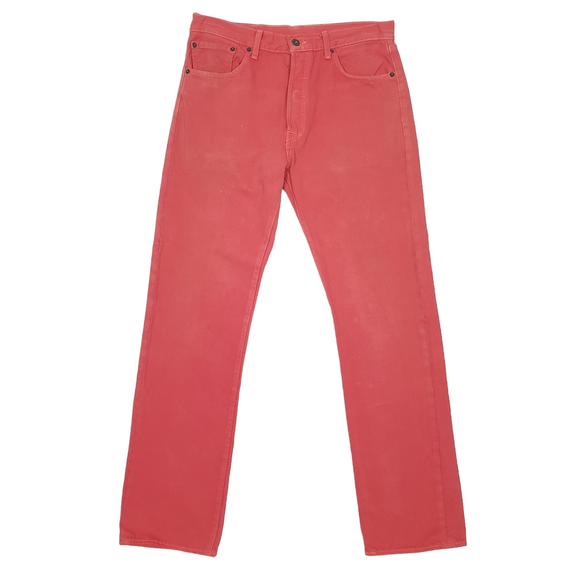 Mens Red Levis  501 JeansW33 L32