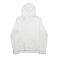 Womens White Adidas Spellout Hoodie Jumper