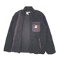 Mens Black Carhartt WIP Deep Pile Full Zip Jumper