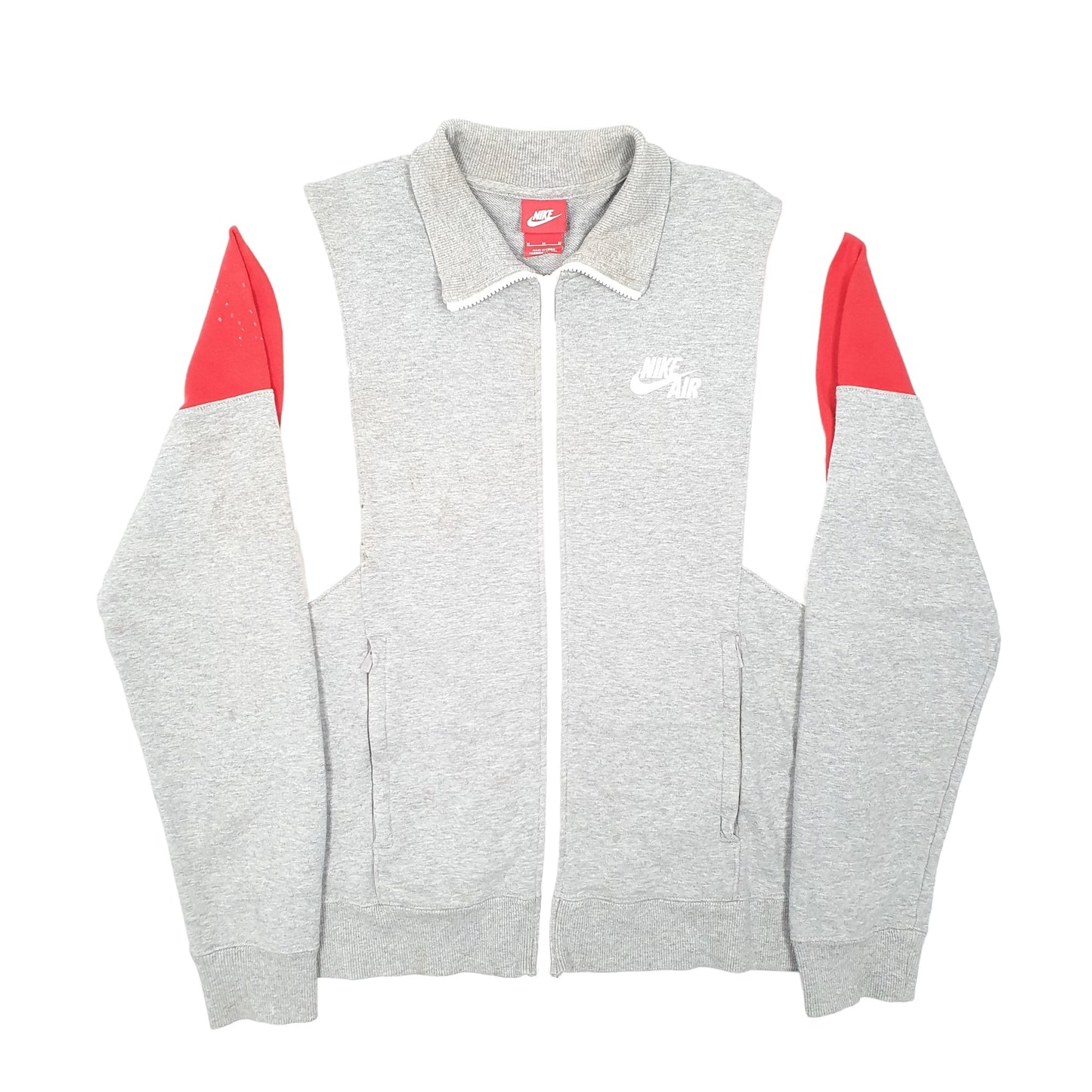 Mens Grey Nike Sweatshirt Air Full Zip Jumper