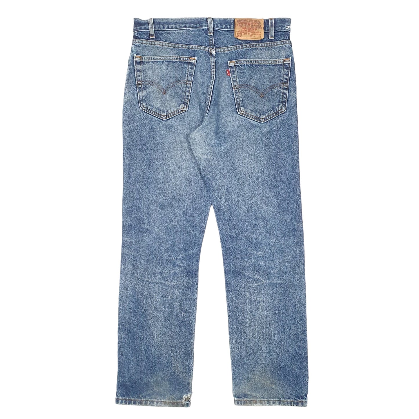 Mens Blue Levis Vintage Made In USA 90s 505 JeansW34 L30