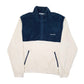 Mens Cream Carhartt Tila Pullover Fleece Velvet Quarter Zip Jumper