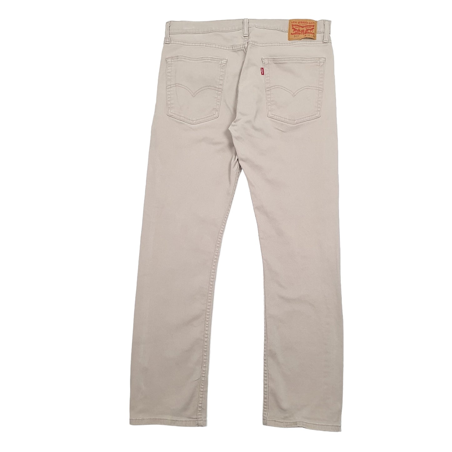 Mens Beige Levis  513 JeansW36 L32