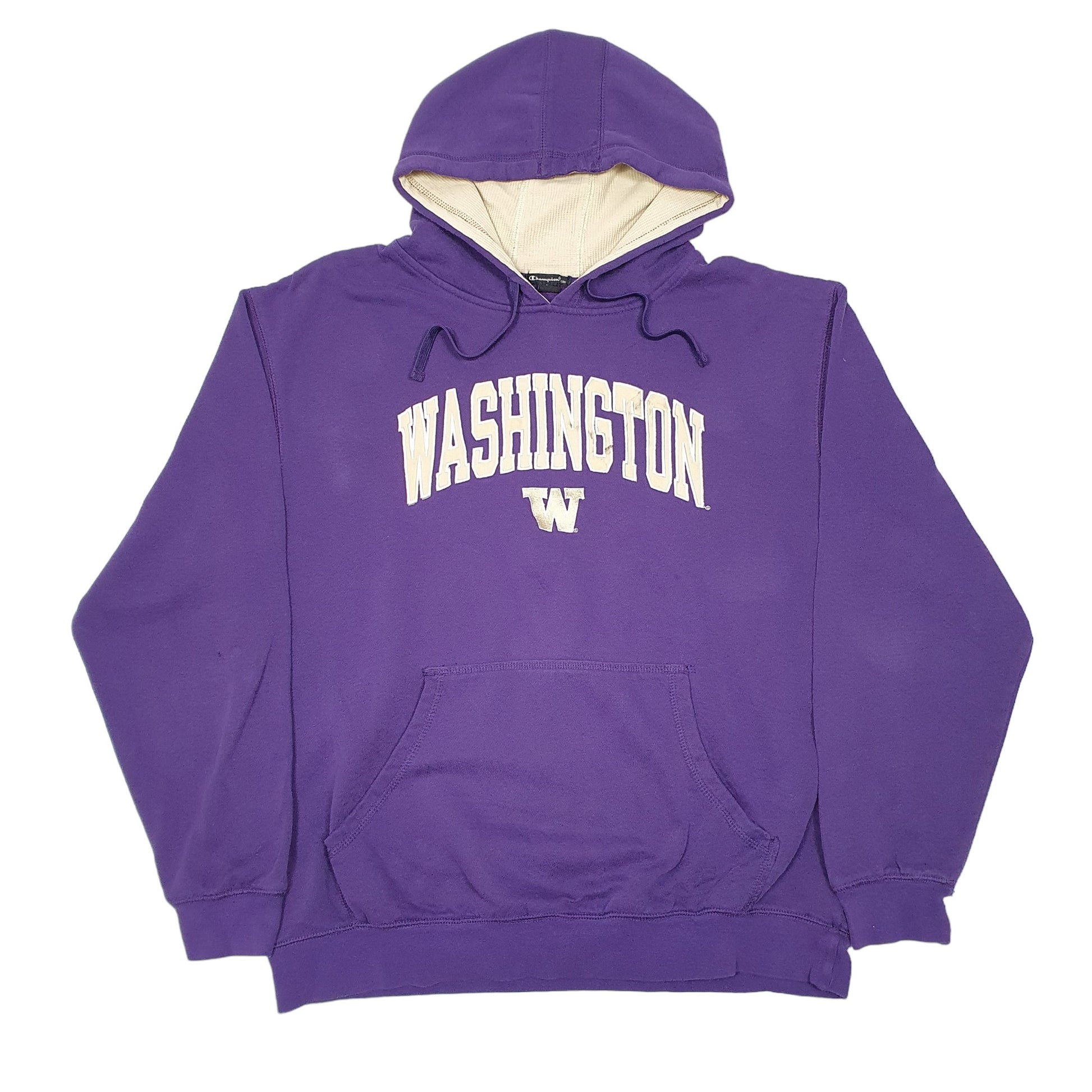 Mens Purple Champion Washington College USA Hoodie Jumper