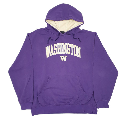 Mens Purple Champion Washington College USA Hoodie Jumper