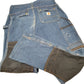 Mens Blue Carhartt Carpenter Double Knee EB229 JeansW32 L32