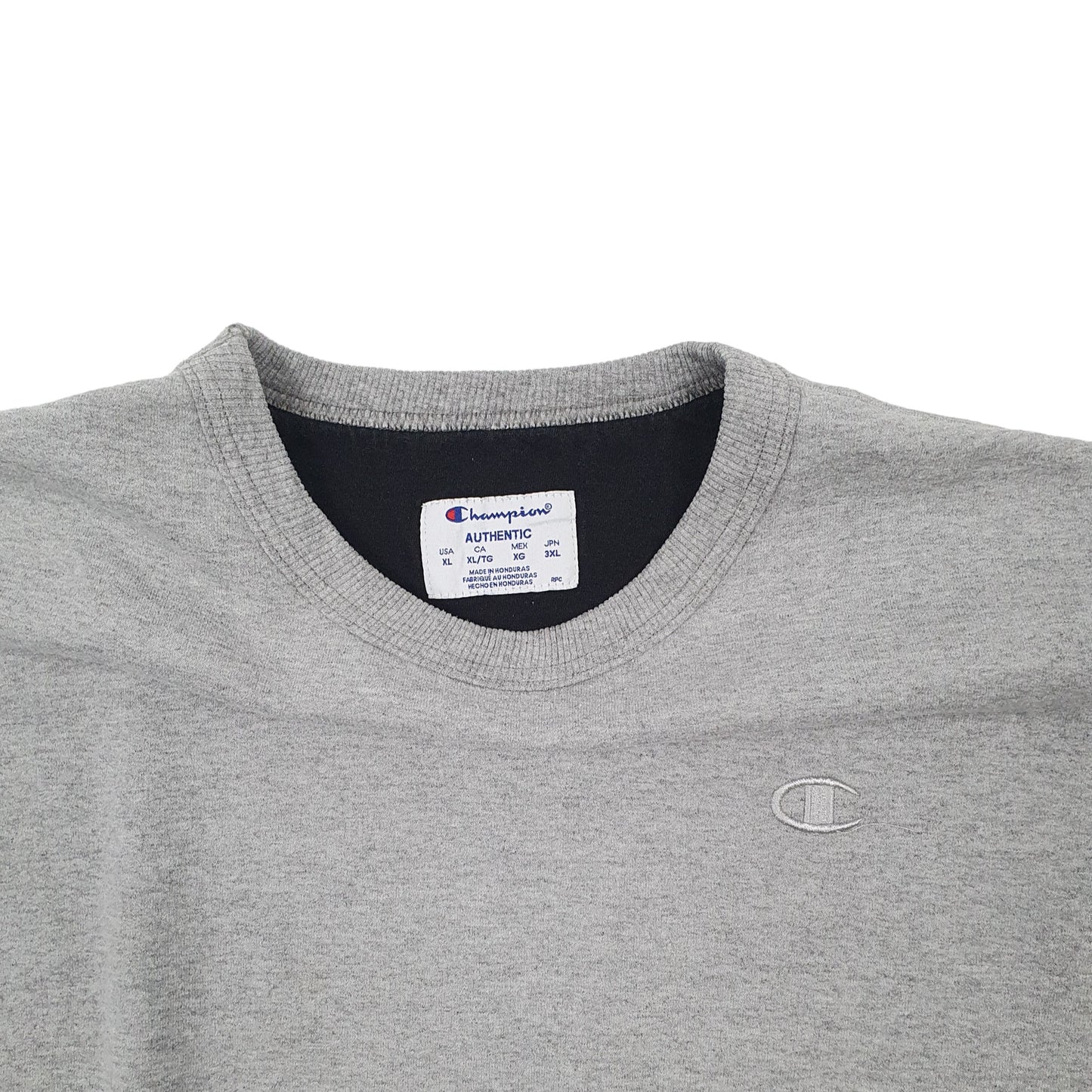 Mens Grey Champion  Crewneck Jumper