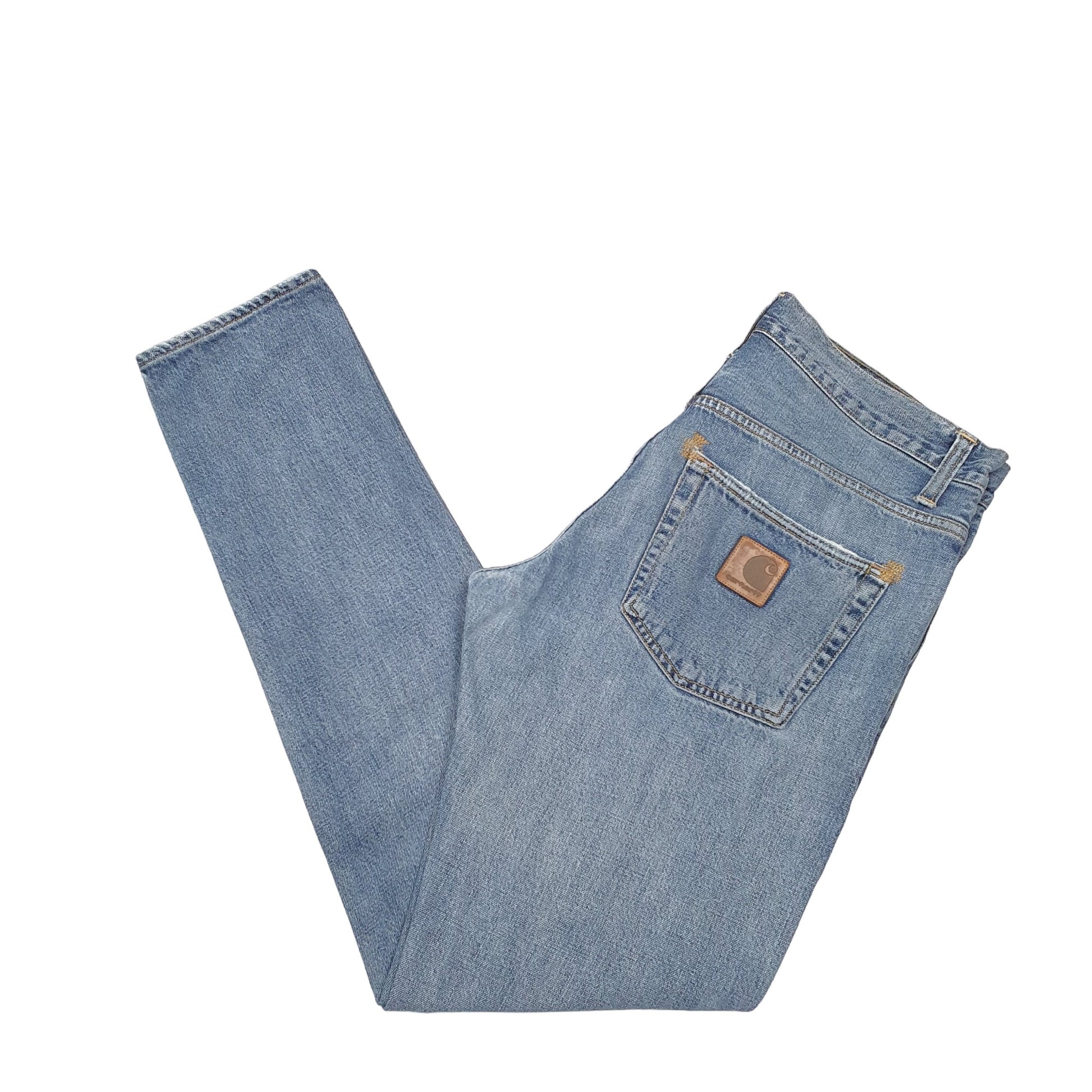 Mens Blue Carhartt WIP Klondike Pant Tapered Casual JeansW34 L32