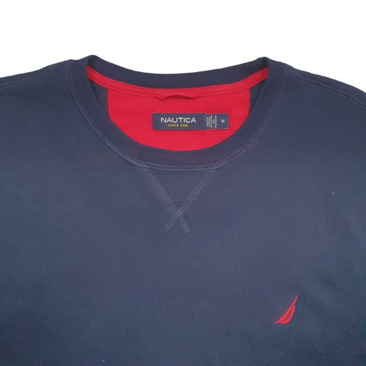 Mens Navy Nautica  Crewneck Jumper