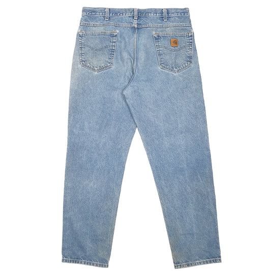 Mens Blue Carhartt Relaxed B17 JeansW38 L32