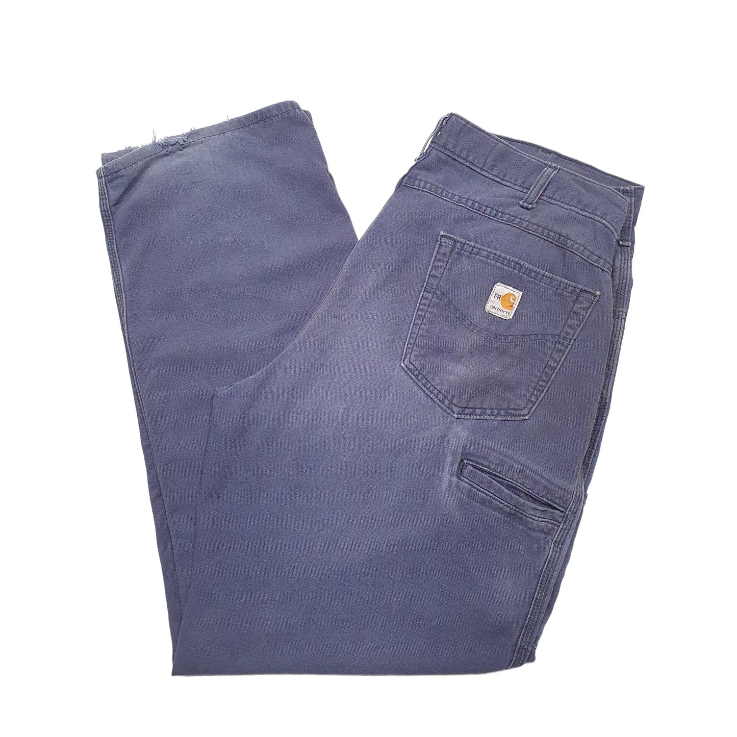 Mens Navy Carhartt FRB-159 Fire Resistant Carpenter Trousers