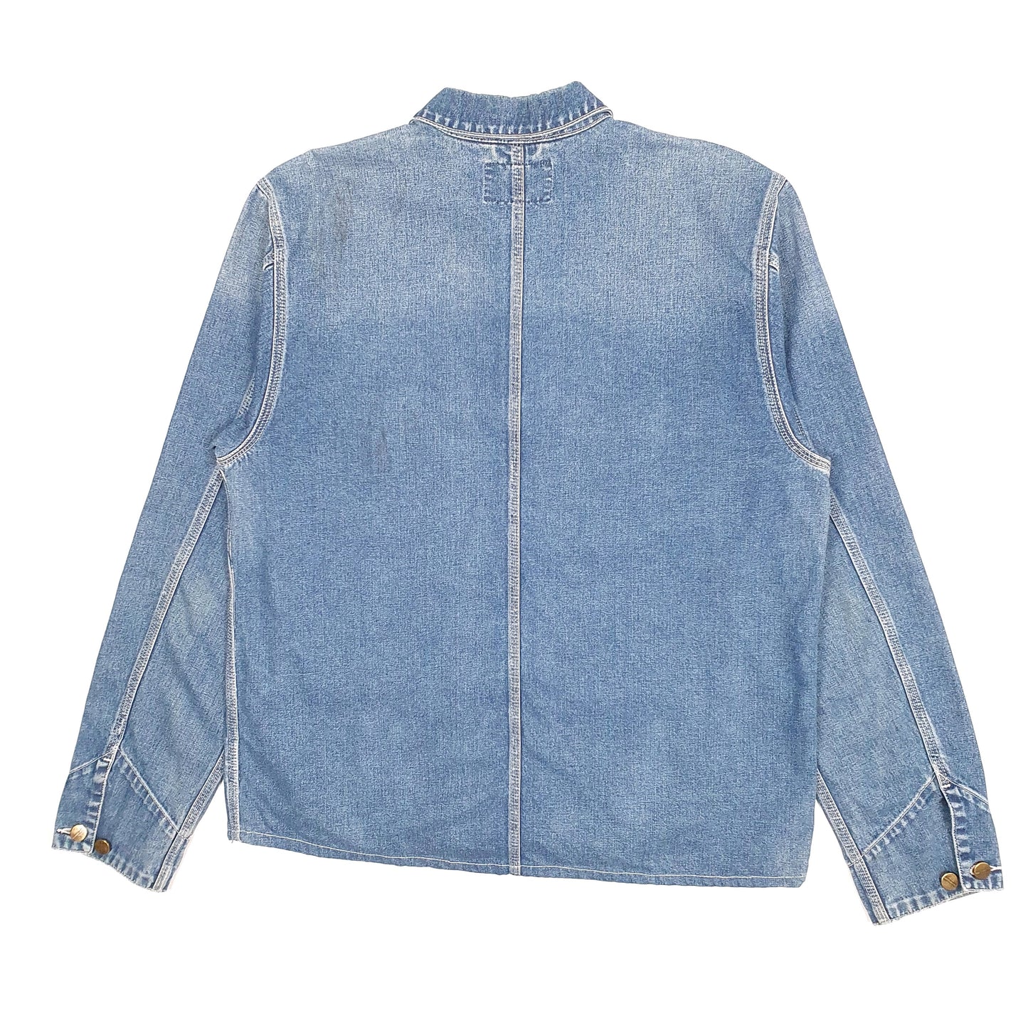 Mens Blue Carhartt Michigan Chore Full Zip Coat