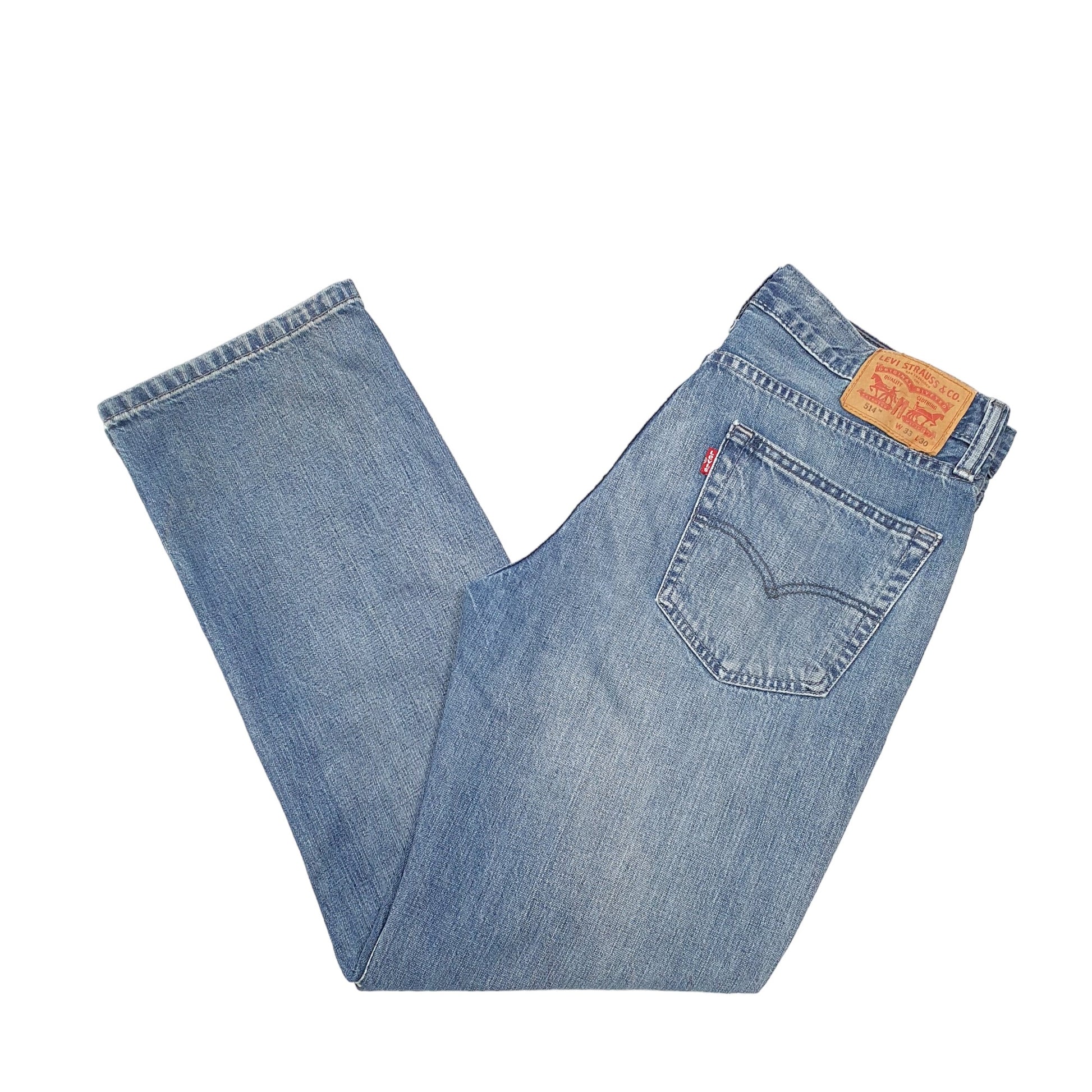 Mens Blue Levis  514 JeansW33 L30