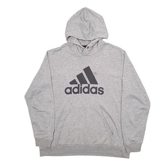 Mens Grey Adidas  Hoodie Jumper