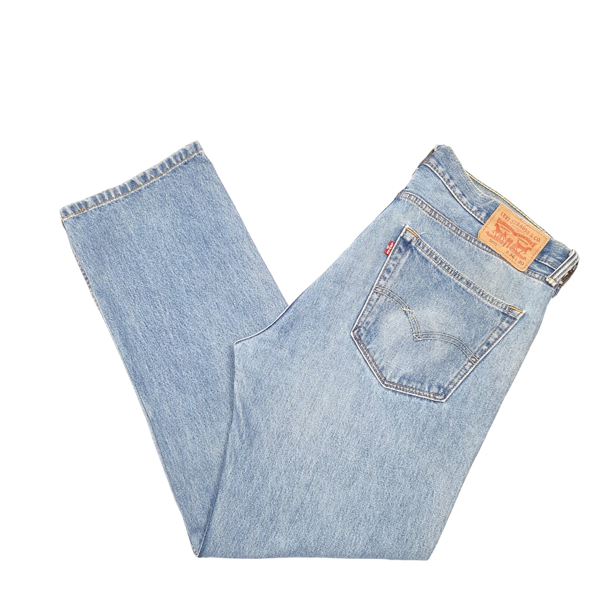Mens Blue Levis  505 JeansW38 L30