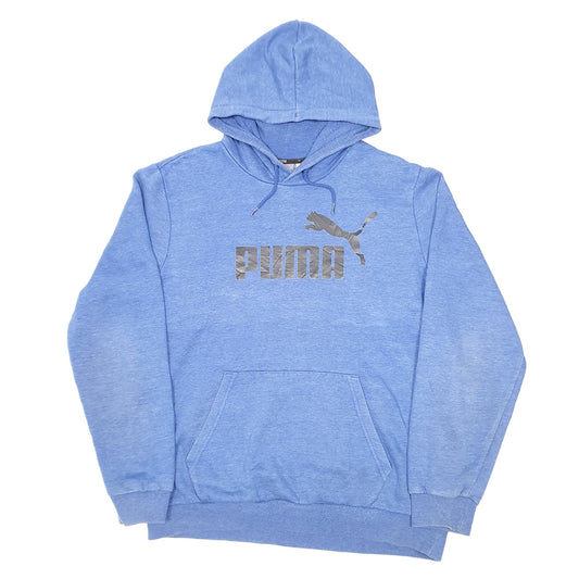 Mens Blue Puma  Hoodie Jumper