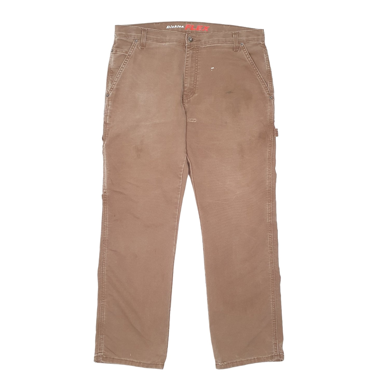Mens Brown Dickies Flex Carpenter Trousers