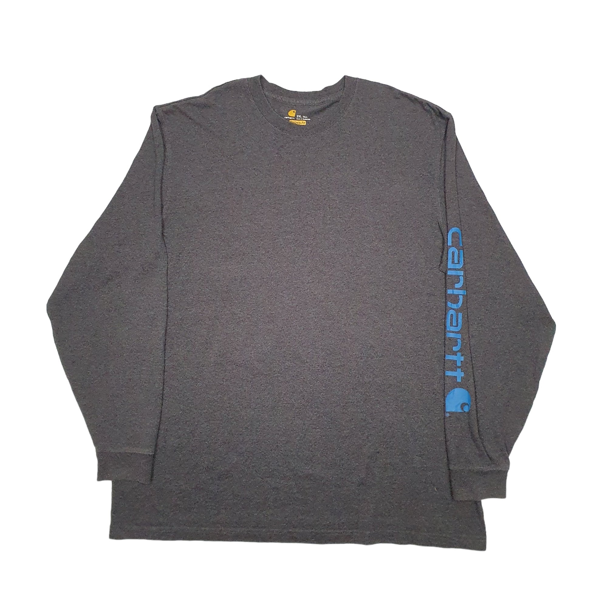 Mens Grey Carhartt  Long Sleeve T Shirt