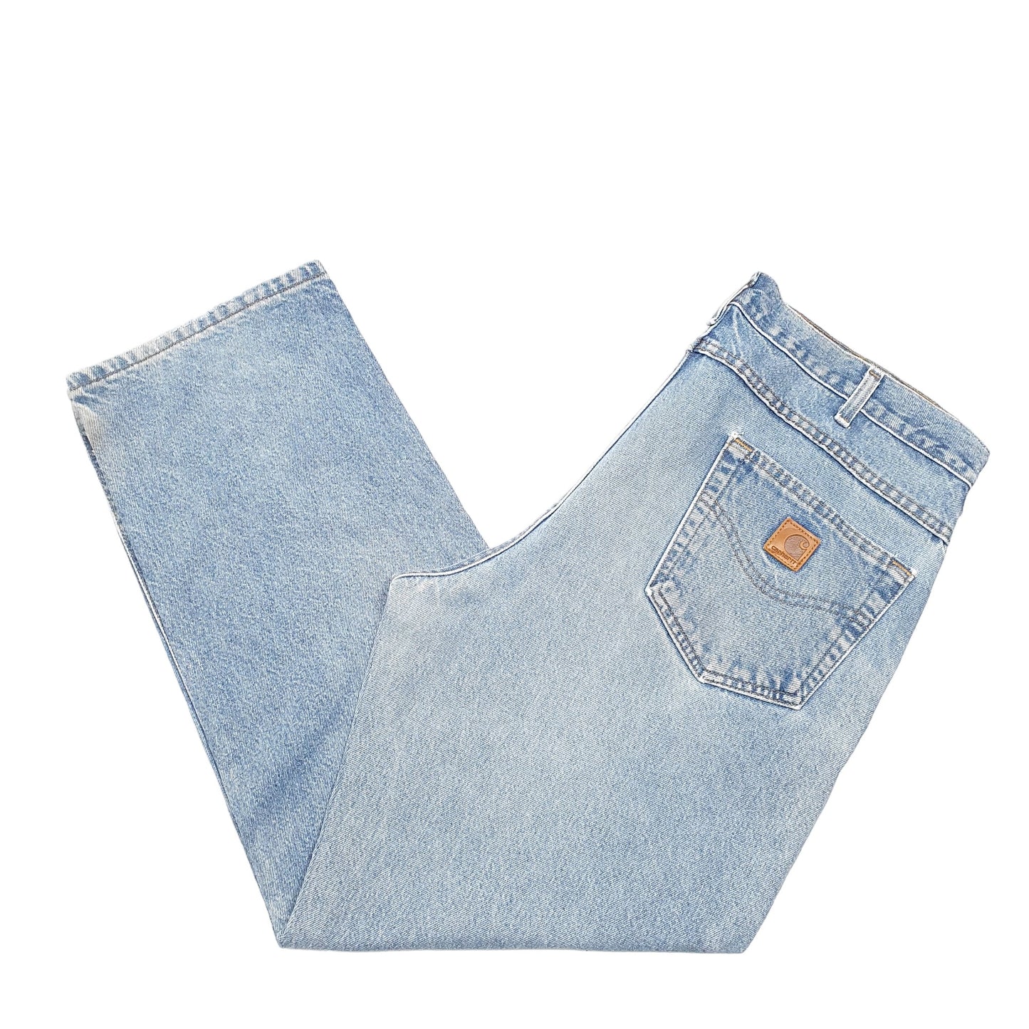 Mens Blue Carhartt Relaxed B160 JeansW38 L30