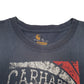 Mens Navy Carhartt Carpenter Short Sleeve T Shirt