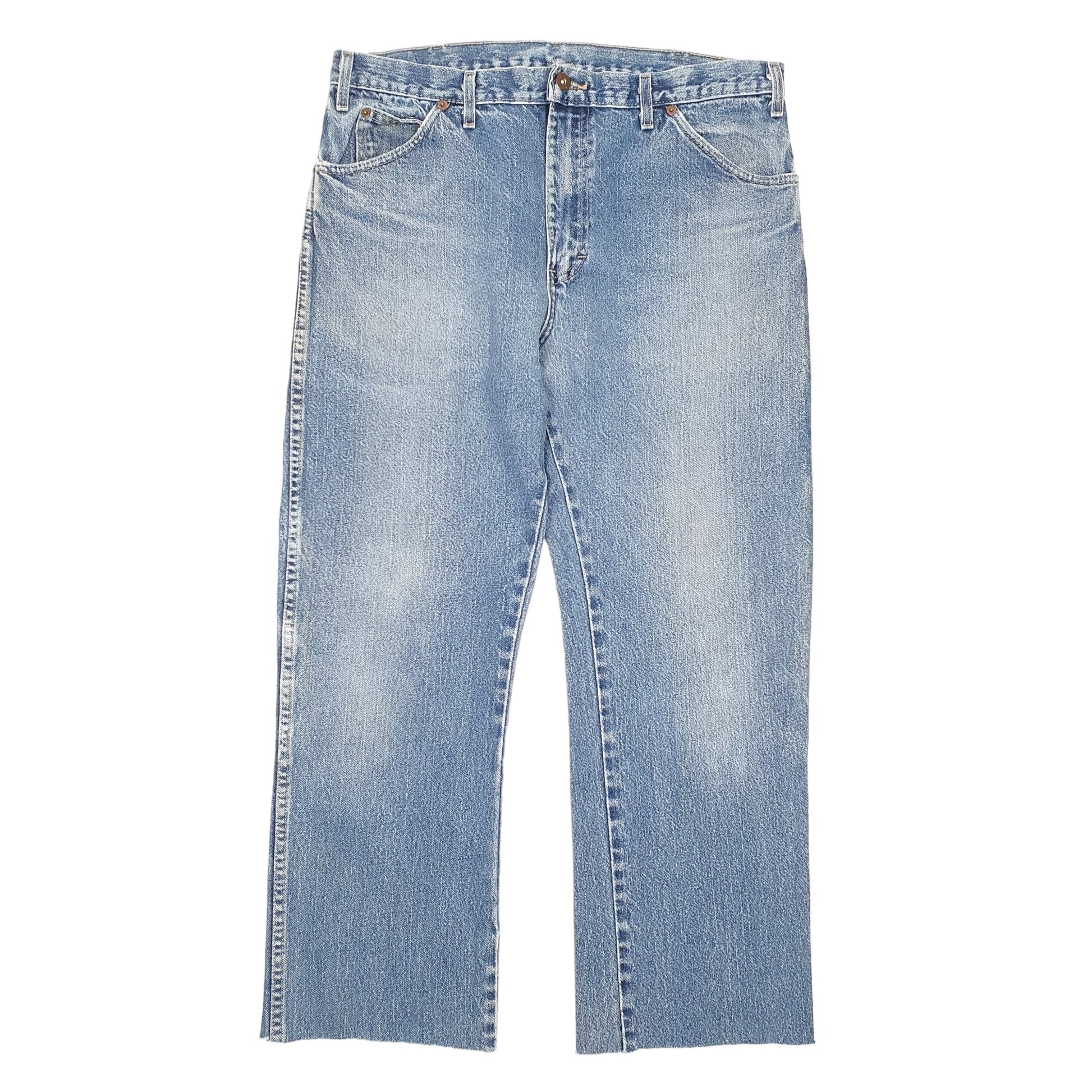 Mens Blue Dickies Cut Offs Casual JeansW36 L28