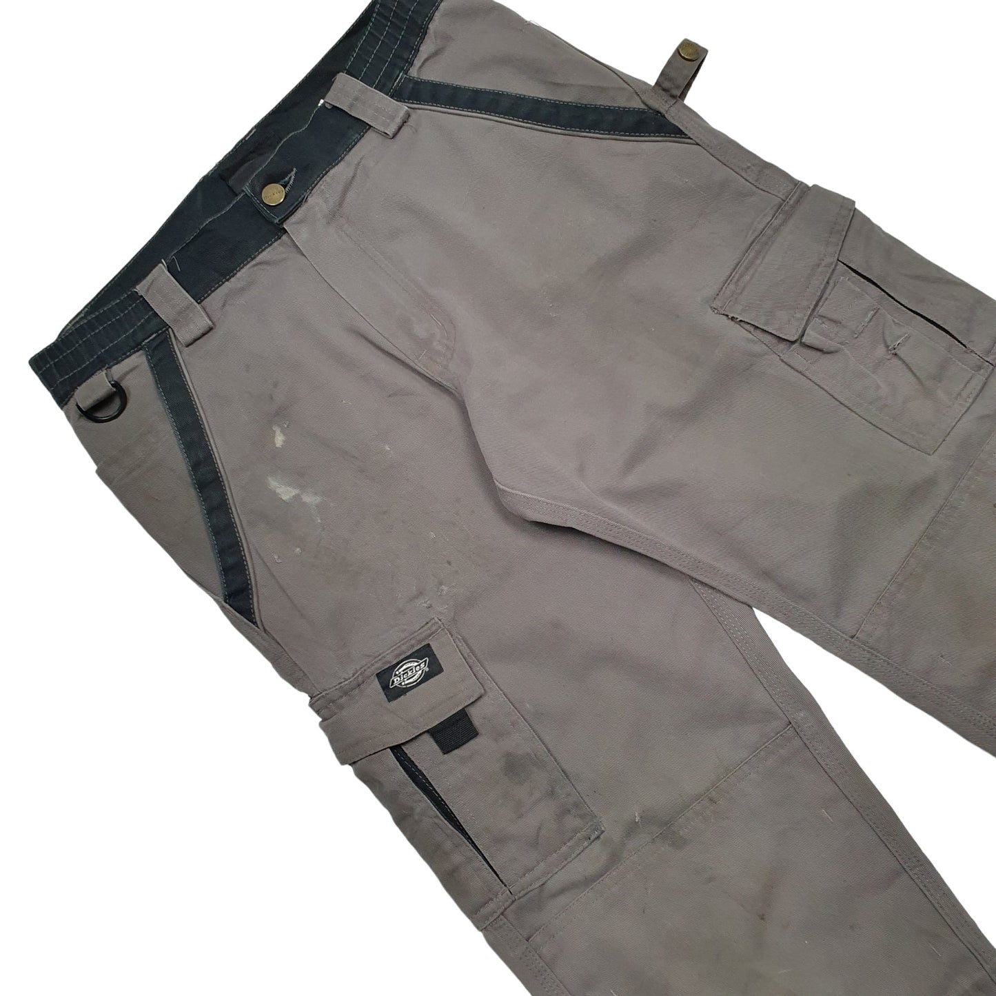 Mens Grey Dickies  Cargo Trousers