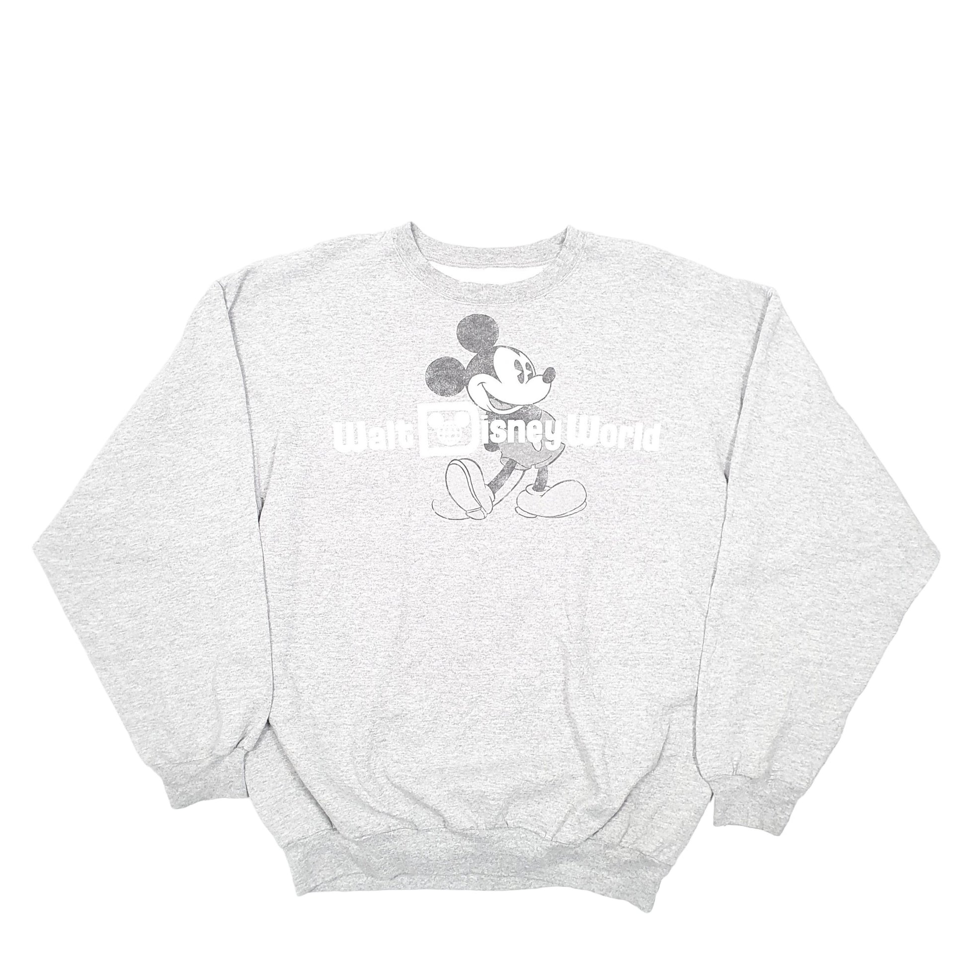 Mens Grey Hanes Walt Disney World Disneyland Resort Crewneck Jumper