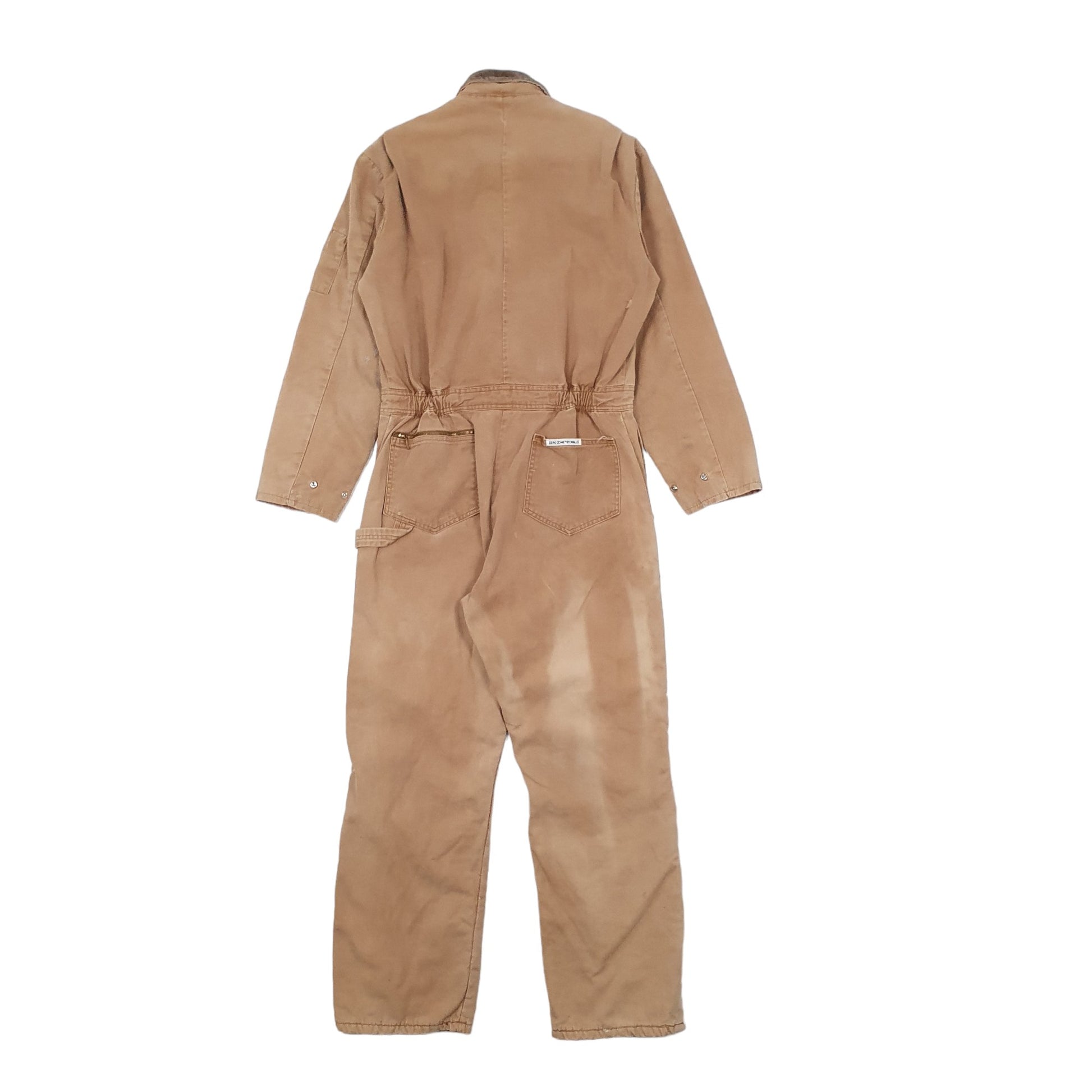 Mens Brown Walls Zero Zone Quilted Overalls Coveralls  Coat