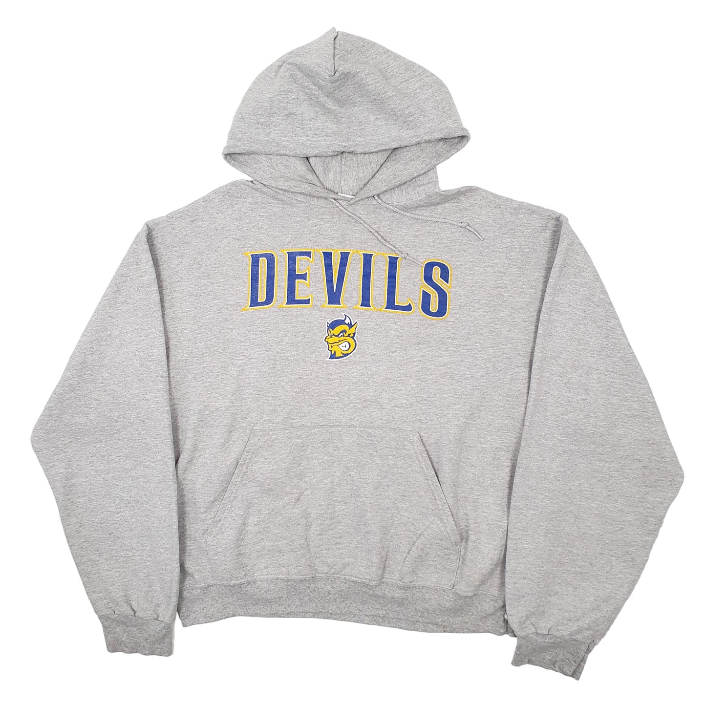 Mens Grey Champion USA College Devils Hoodie Jumper