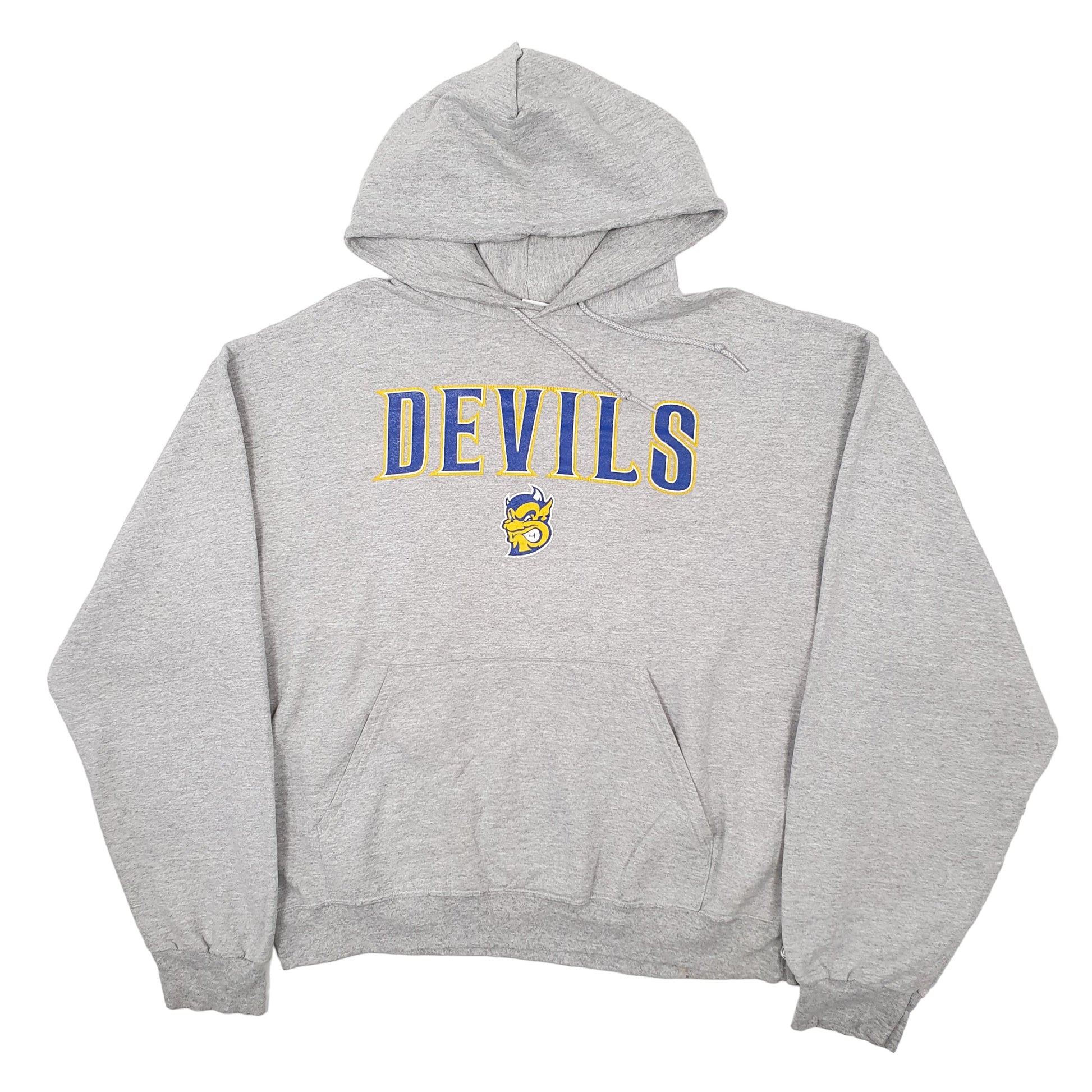 Mens Grey Champion USA College Devils Hoodie Jumper