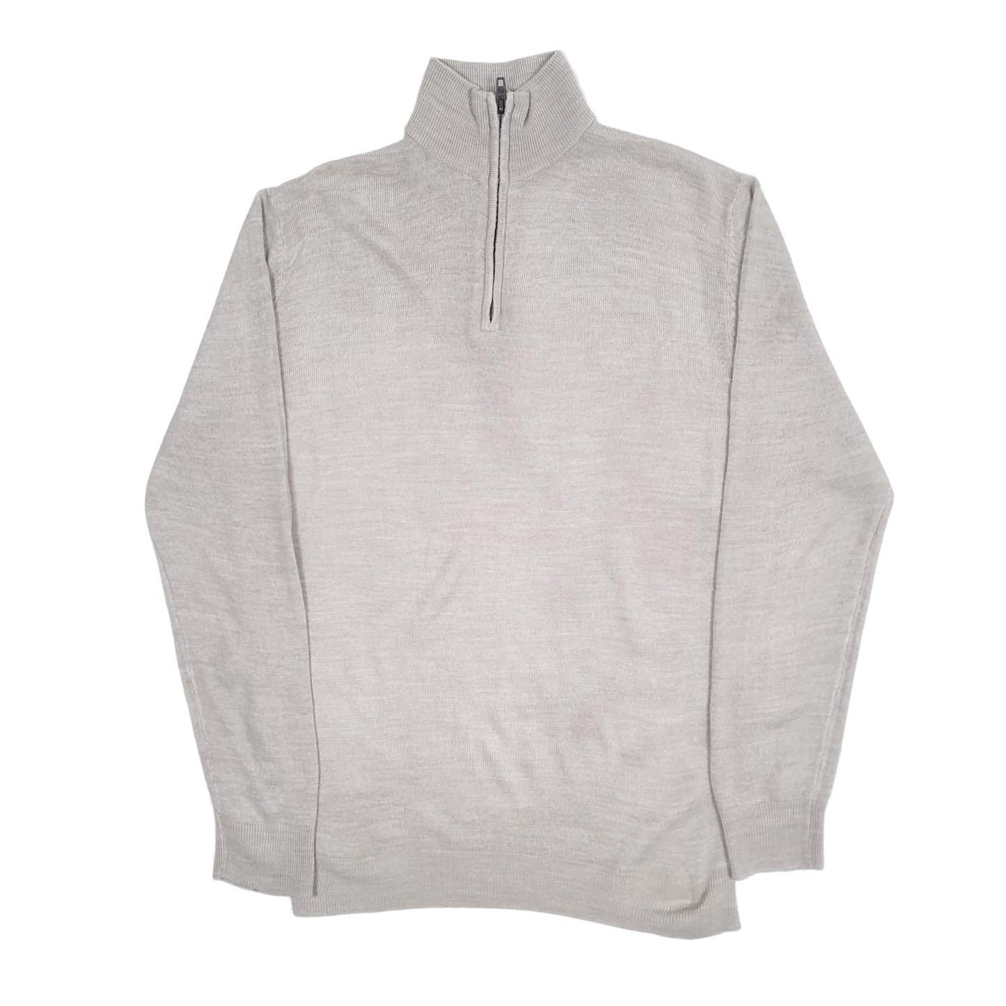 Mens Grey French Connection  Quarter Zip Jumper