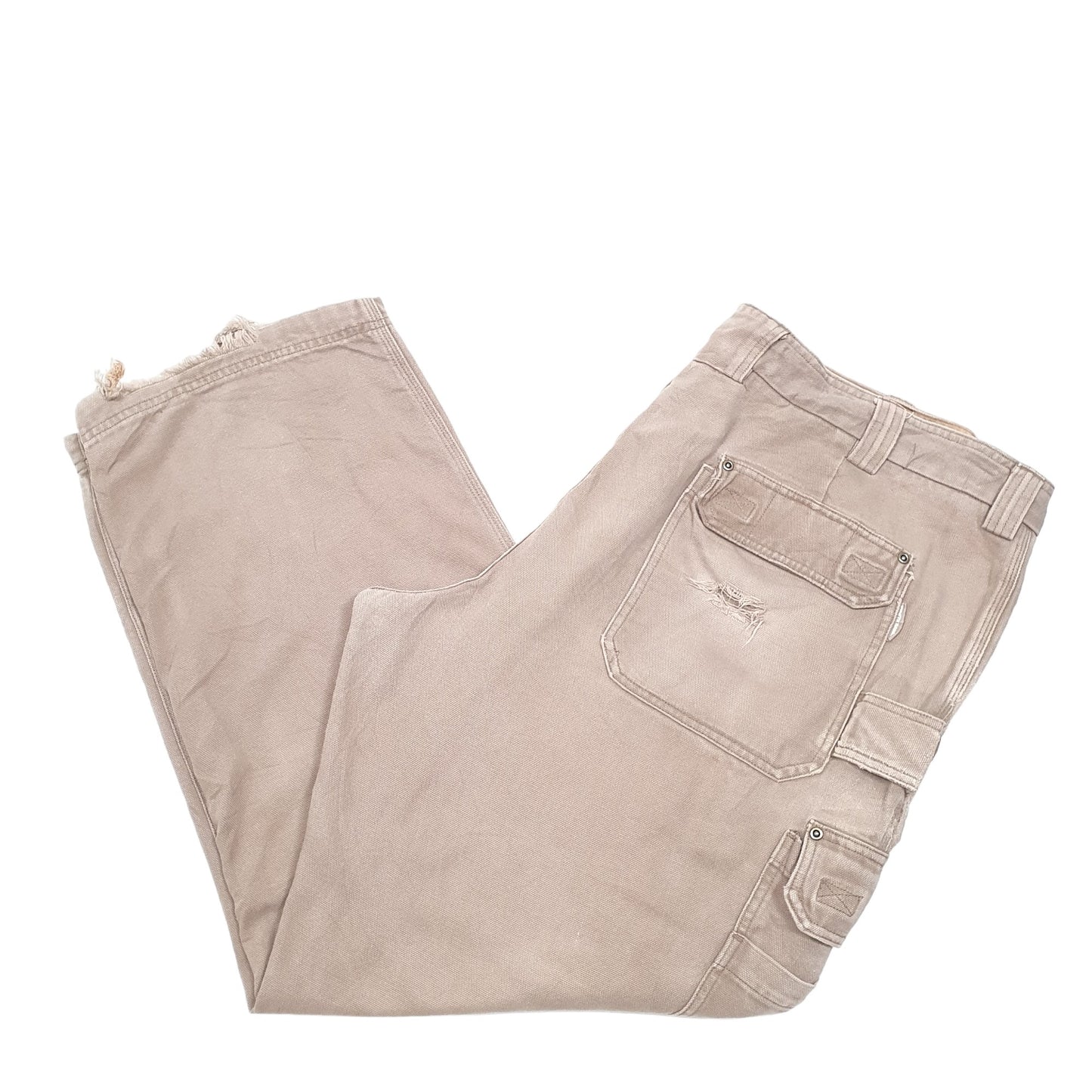 Mens Brown Duluth Carpenter Cargo Trousers