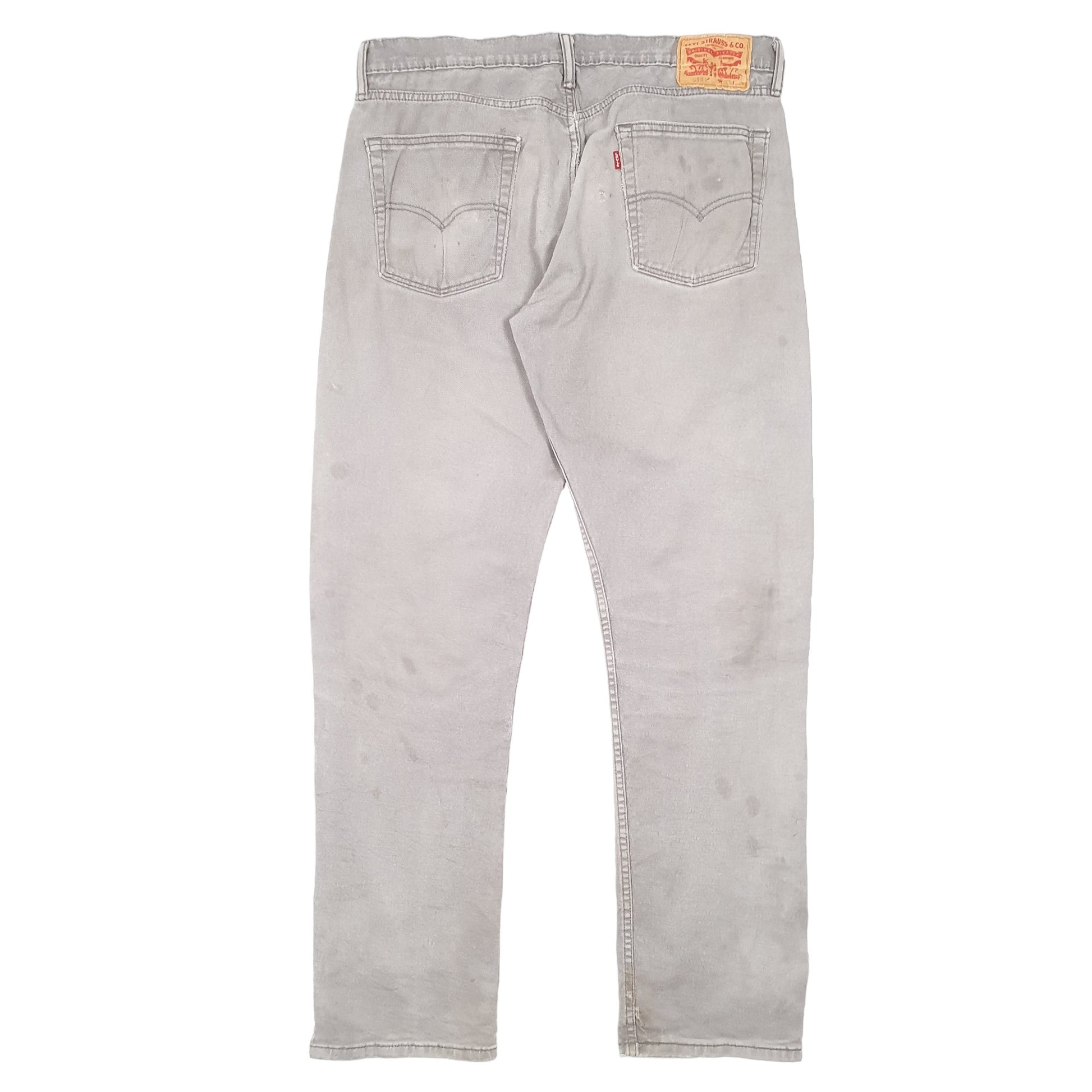 Mens Grey Levis Stretch 513 JeansW36 L34