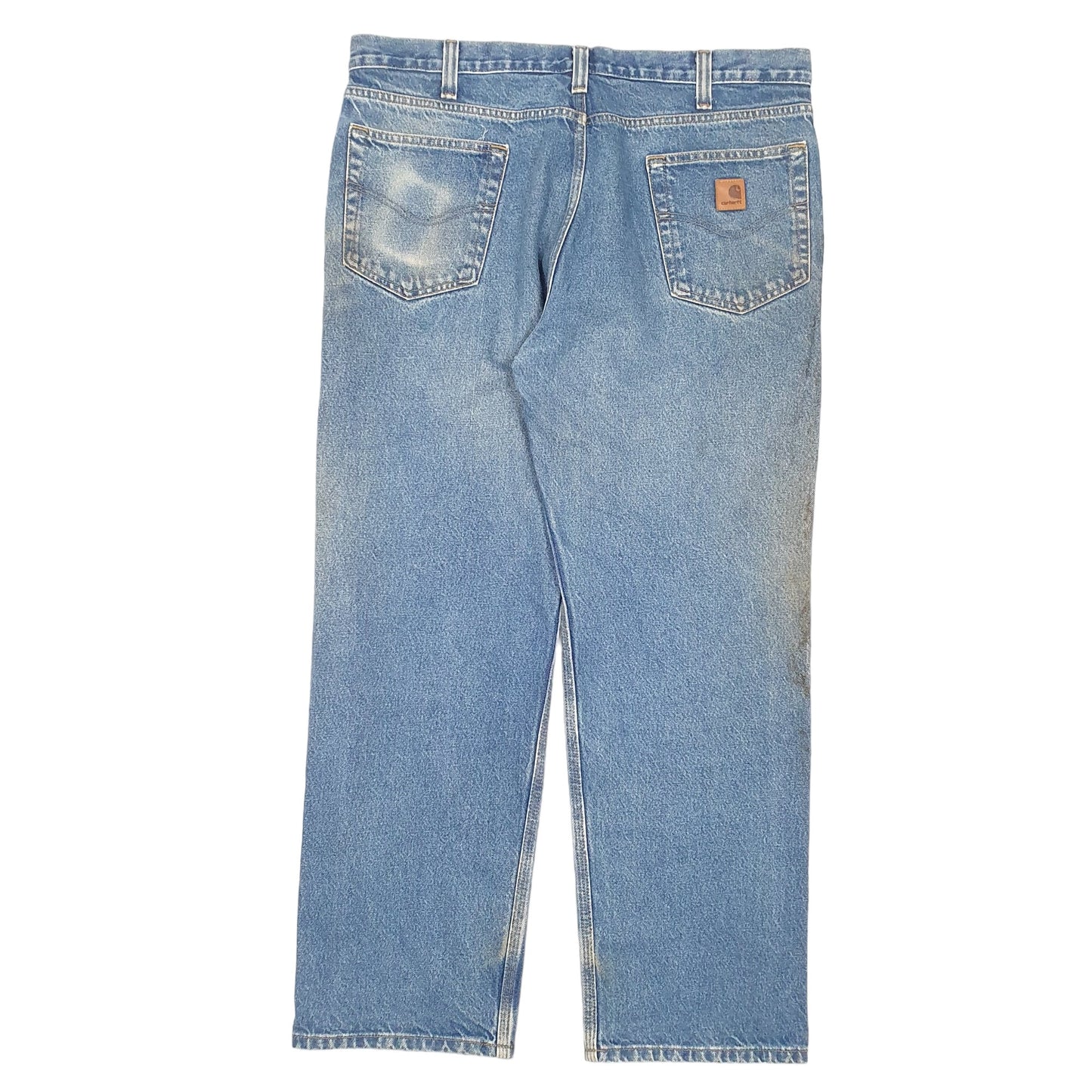 Mens Blue Carhartt Relaxed B460 JeansW38 L30