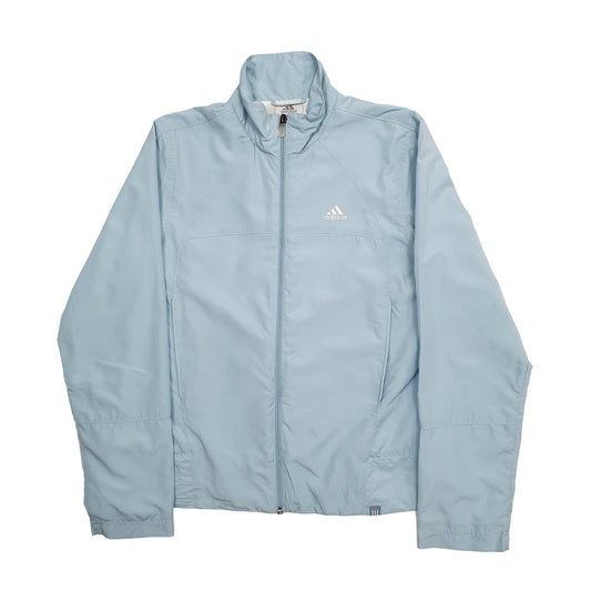 Womens Blue Adidas Track Sport Full Zip Jumper