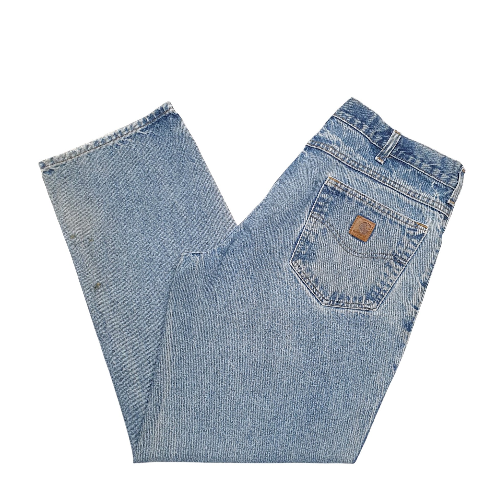 Mens Blue Carhartt B167 Casual JeansW36 L32