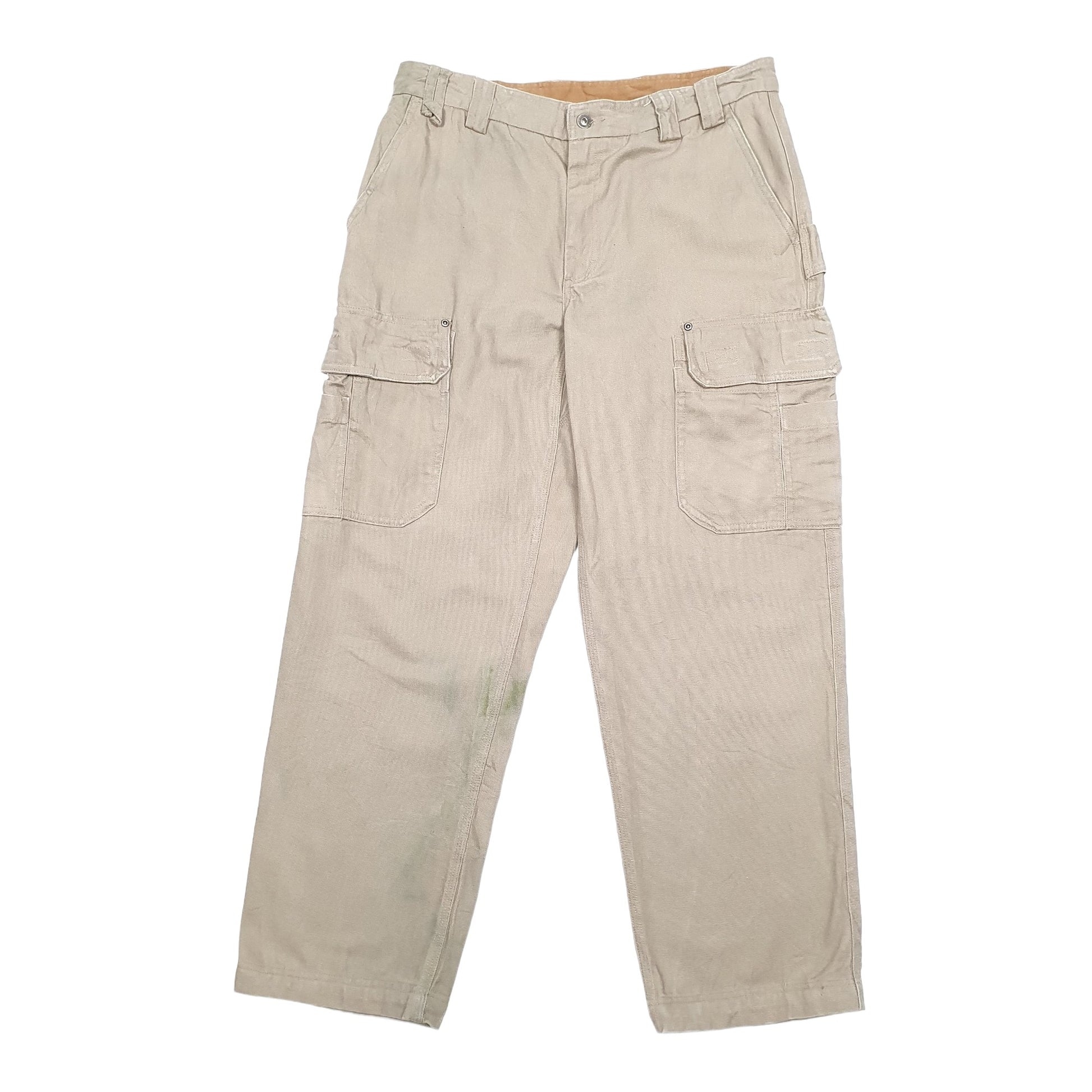 Mens Beige Duluth  Carpenter Trousers