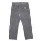 Mens Grey Carhartt Tapered WIP Pontiac Pant Casual JeansW36 L30