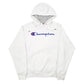 Mens White Champion  Hoodie Jumper