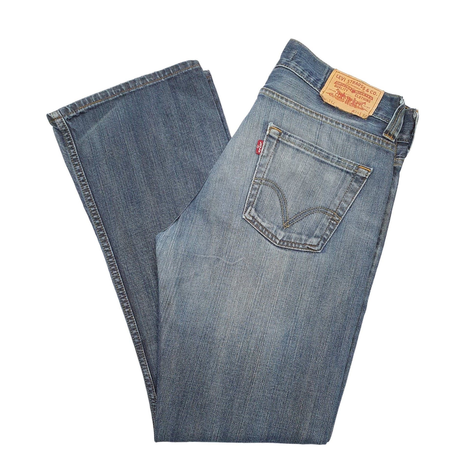 Mens Blue Levis  512 JeansW34 L32
