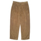 Mens Brown Nautica Double Pleated Rigger Corduroy Trousers