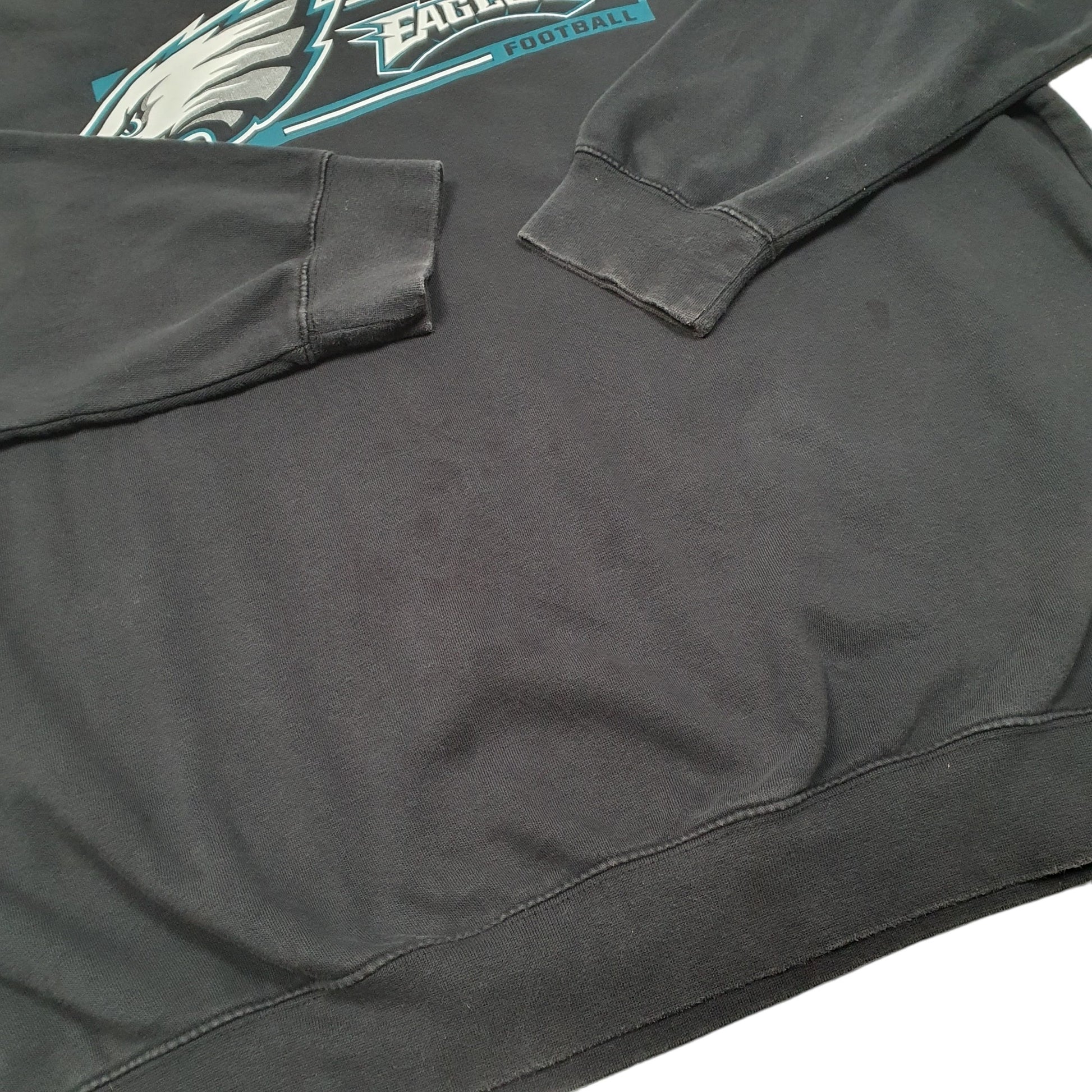 Mens Black NFL Philadelphia Eagles American Football Crewneck Jumper