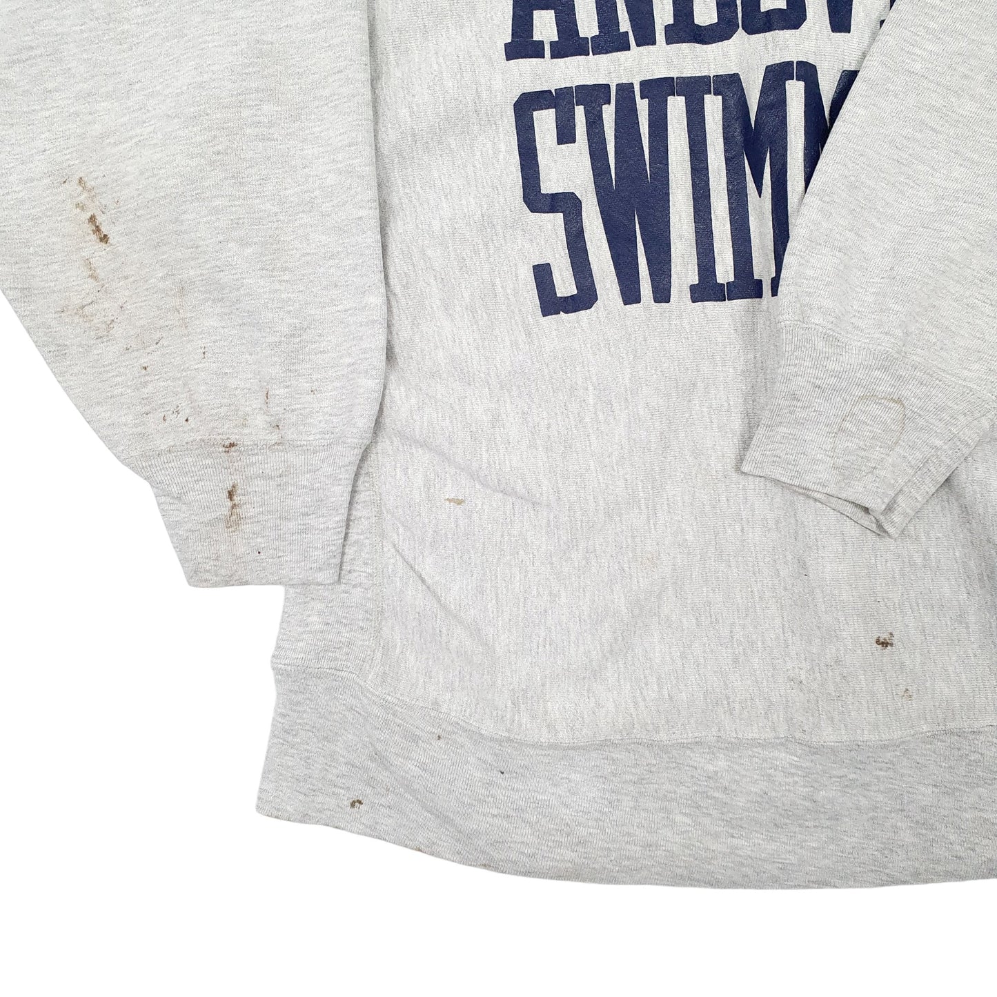 Mens Grey Camber Reverse Weave Vintage 1990s Made in USA Crewneck Jumper