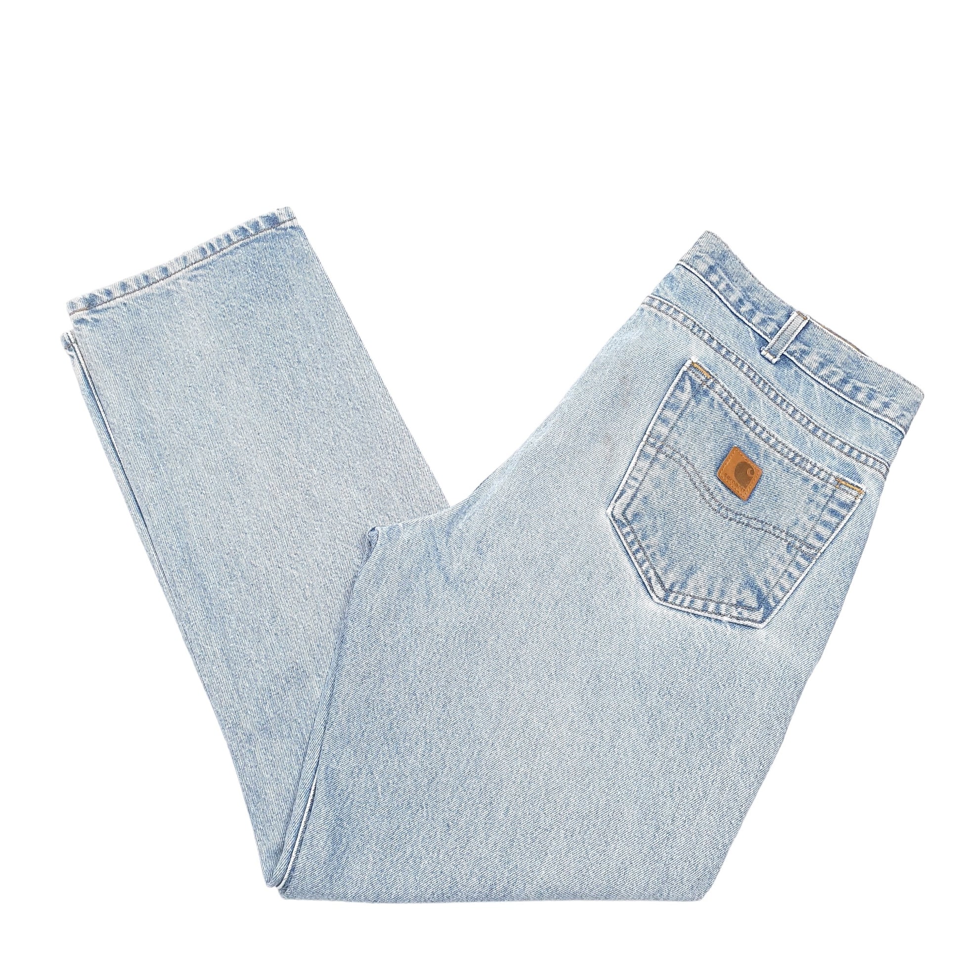 Mens Blue Carhartt Traditional Fit B18 JeansW38 L30