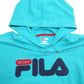 Mens Blue Fila  Hoodie Jumper