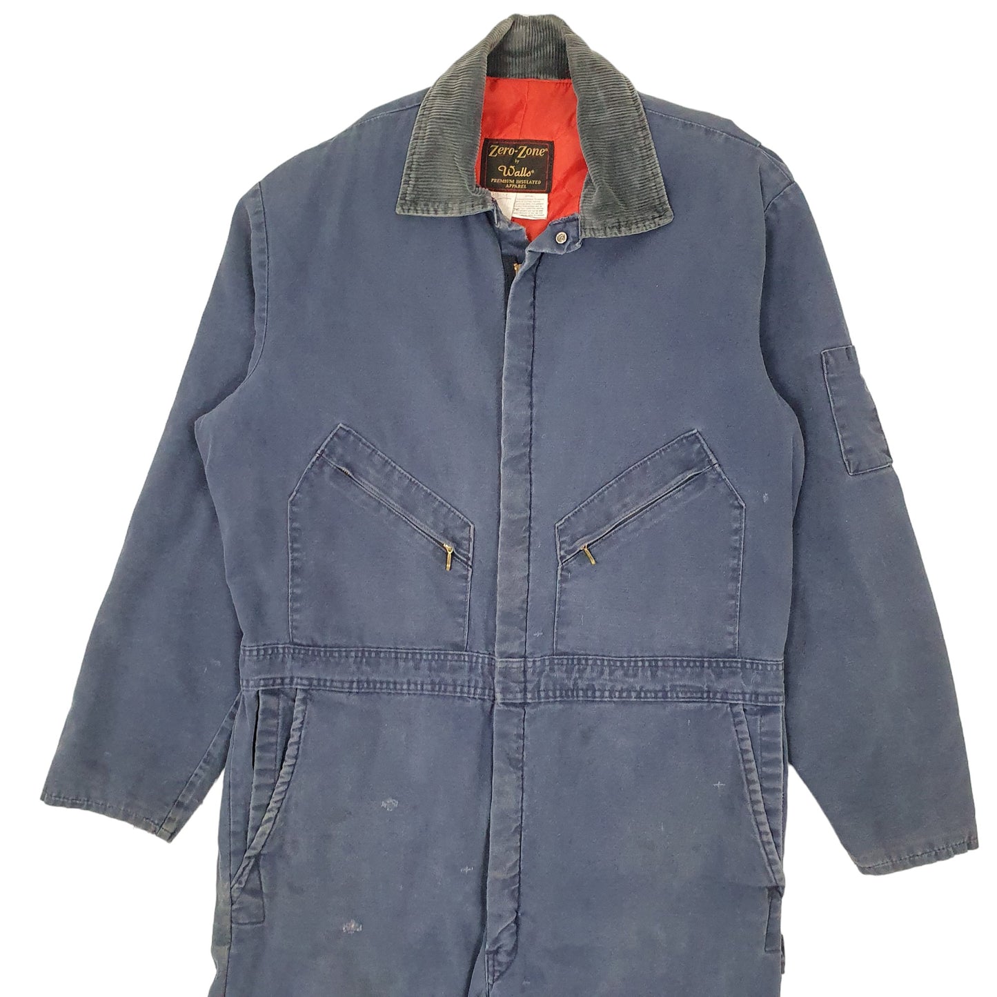 Mens Navy Walls Quilted Vintage Coveralls Overalls  Coat