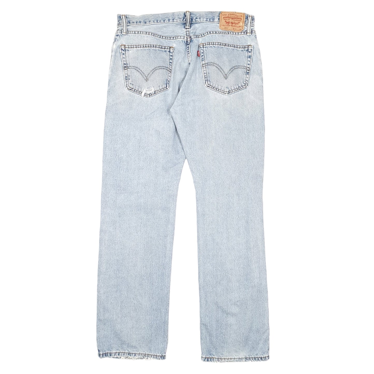 Mens Blue Levis  505 JeansW34 L32