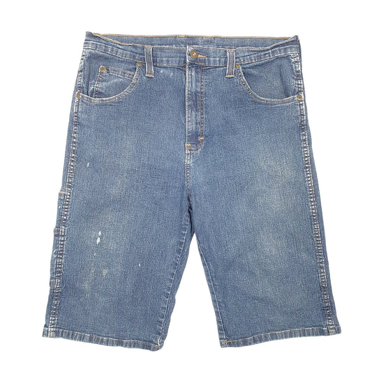 Mens Blue Dickies Carpenter Stretch Denim Shorts